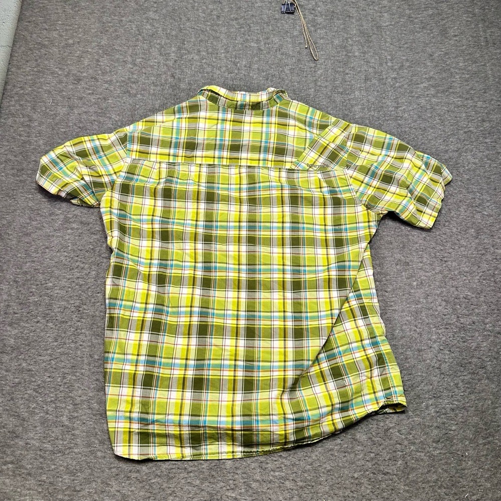Marmot Mens Large Short Sleeve Plaid Button Up Shirt Casual Outdoor Hiking - Picture 5 of 9
